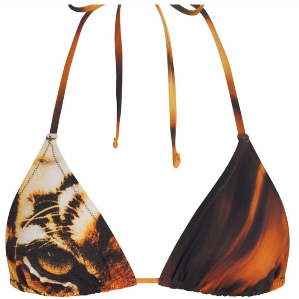 Roberto Cavalli x Skims Triangle Bikini Top
